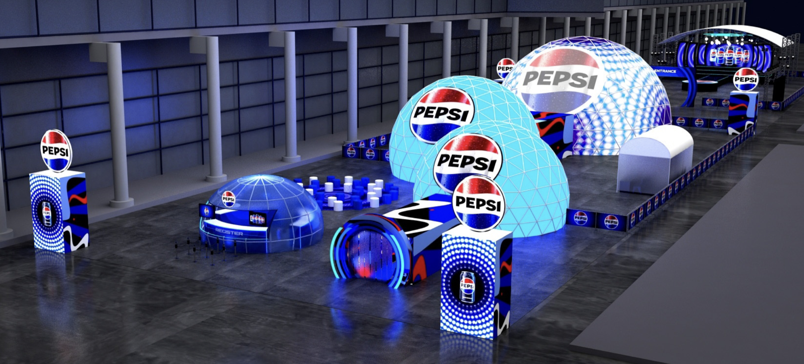 แนวคิดของงาน 3D Mapping สำหรับ PEPSI Immersive Globe