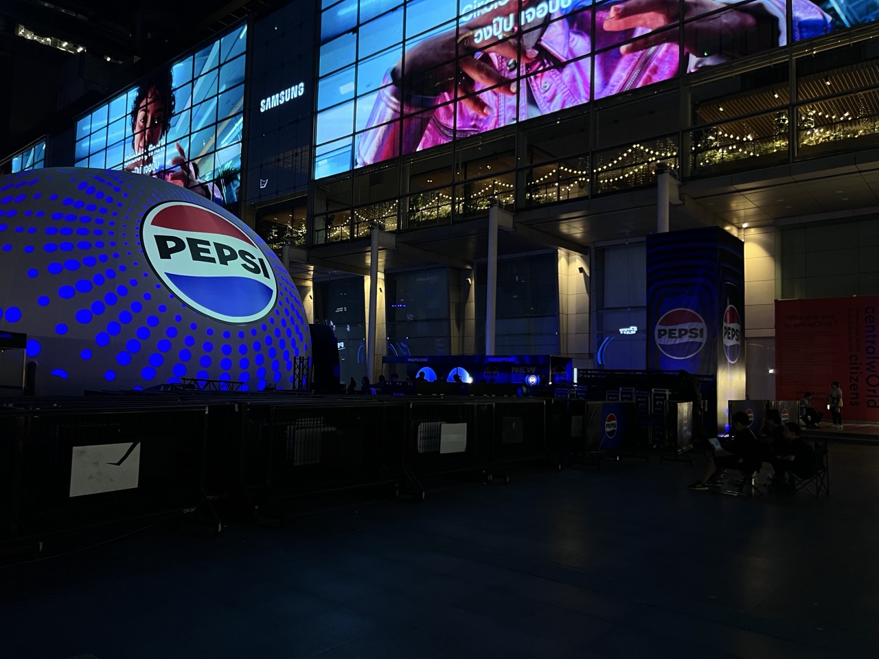 ผลลัพธ์ของงาน 3D Mapping PEPSI Immersive Globe